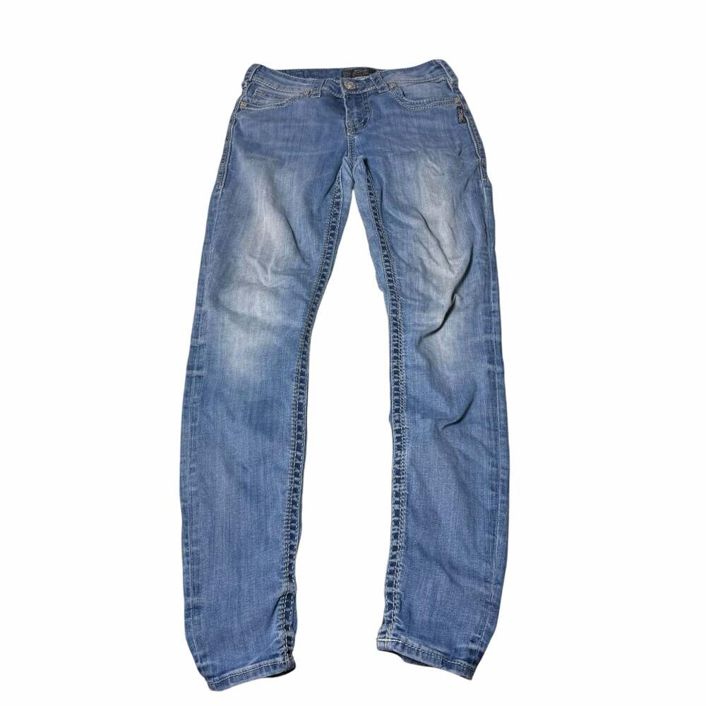 Silver Jeans Co. Suki Mid Super Skinny Women's Blue Denim Jeans W27 L31